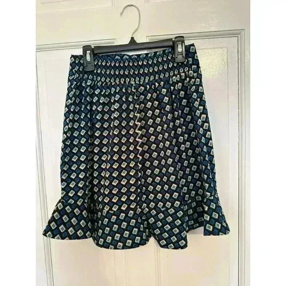 Band of Gypsies Geometric‎ Print Mini Skirt with ruffle size S NWT